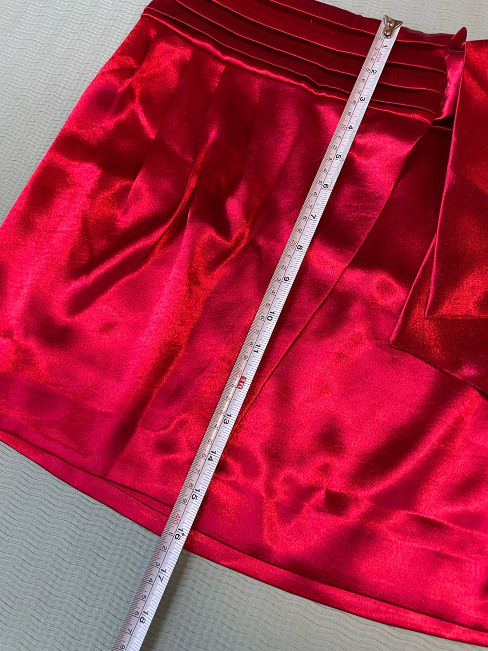 ba&sh Hot Pink Satin Waist-Tie Mini Skirt - Picture 4 of 9
